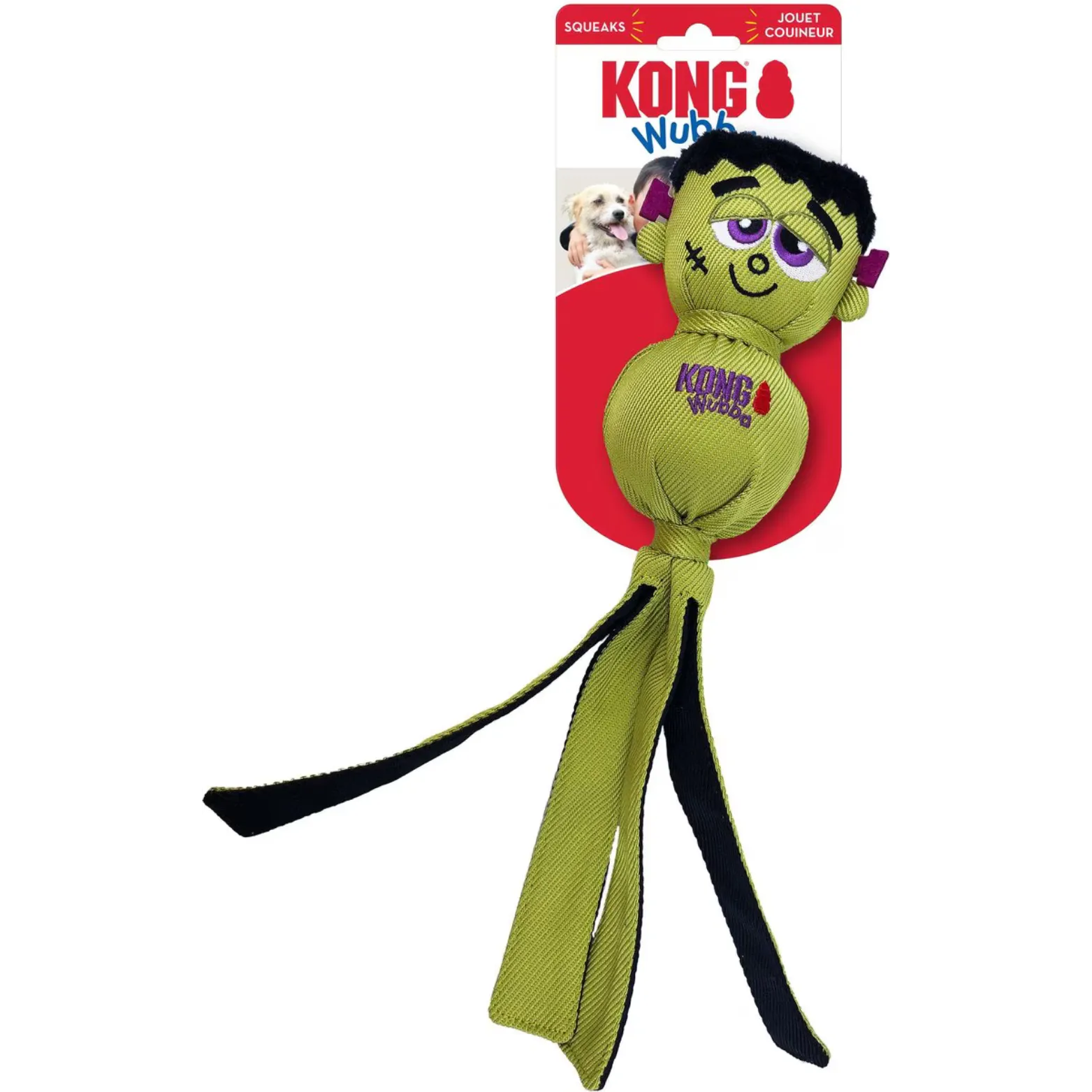 Kong Halloween Wubba Frankenstein Dog Toy Large