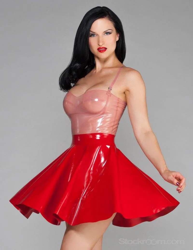 Latex Cheerleader Skirt