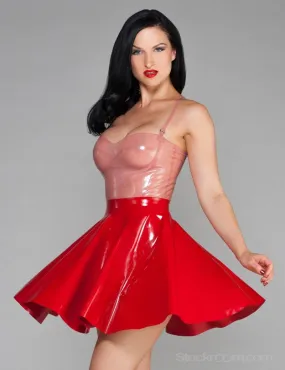 Latex Cheerleader Skirt