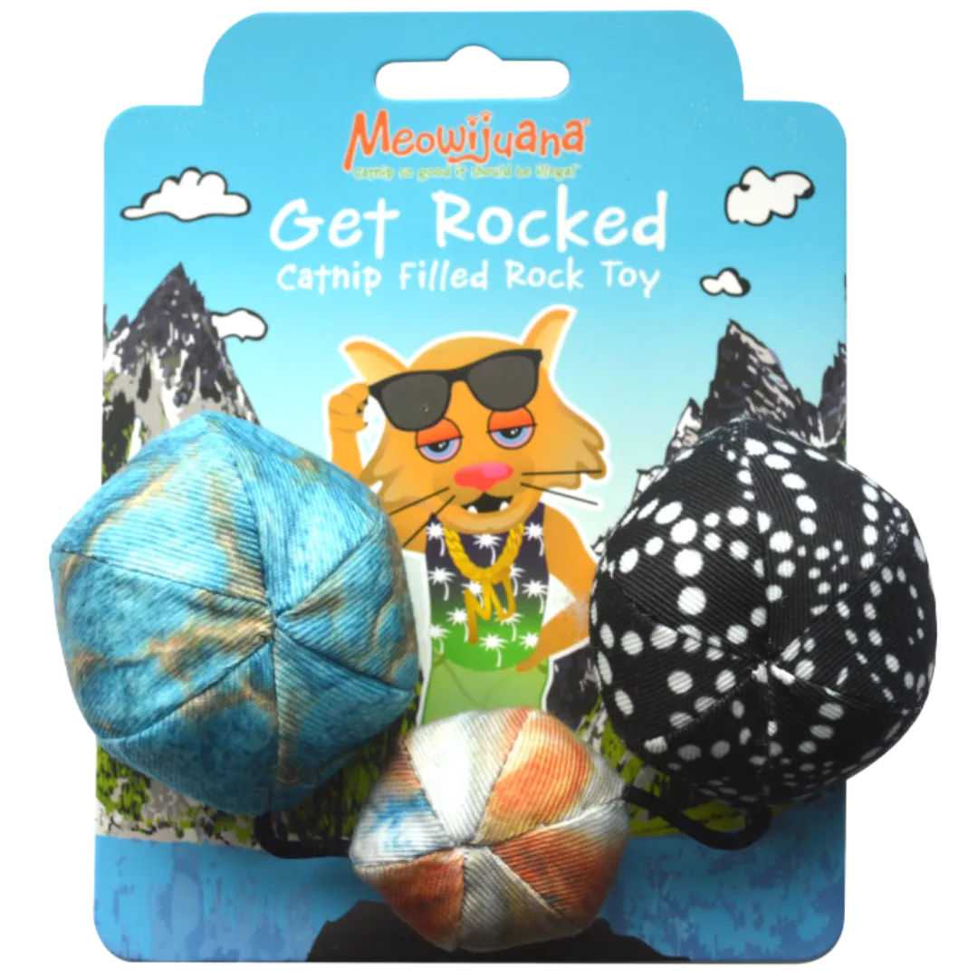 Meowijuana Catnip Get Rocked String of Stones Cat Toy