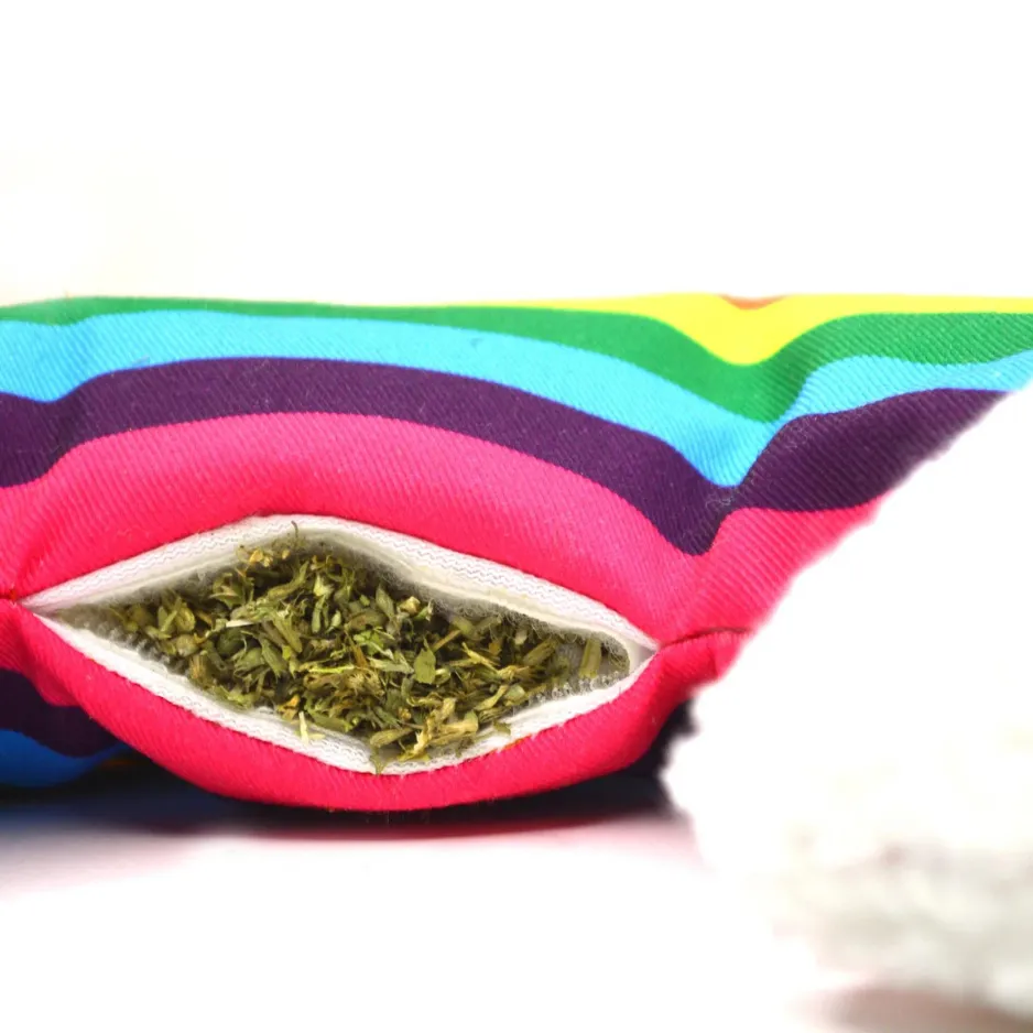 Meowijuana Get Kickin' Refillable Rainbow Kicker Catnip Cat Toy