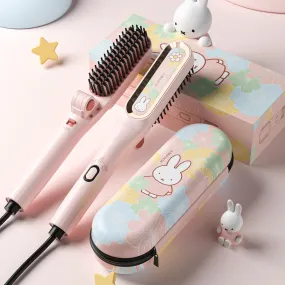 Miffy Foldable Hair Straightener Brush - Heater Comb