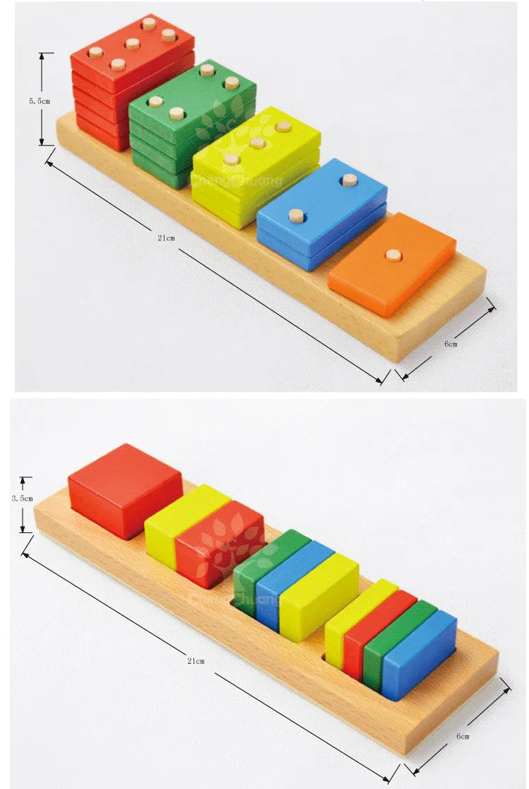 Montessori Baby Oak Educational Wooden Toys (12 types in a set