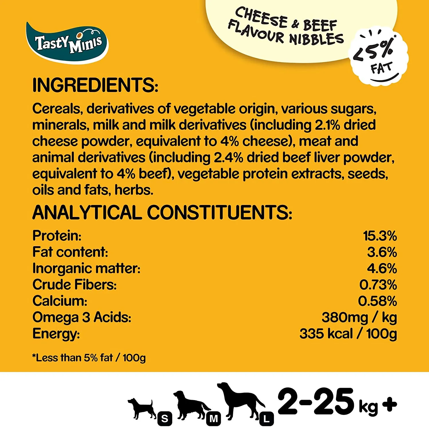 Pedigree Tasty Minis with Cheese and Beef