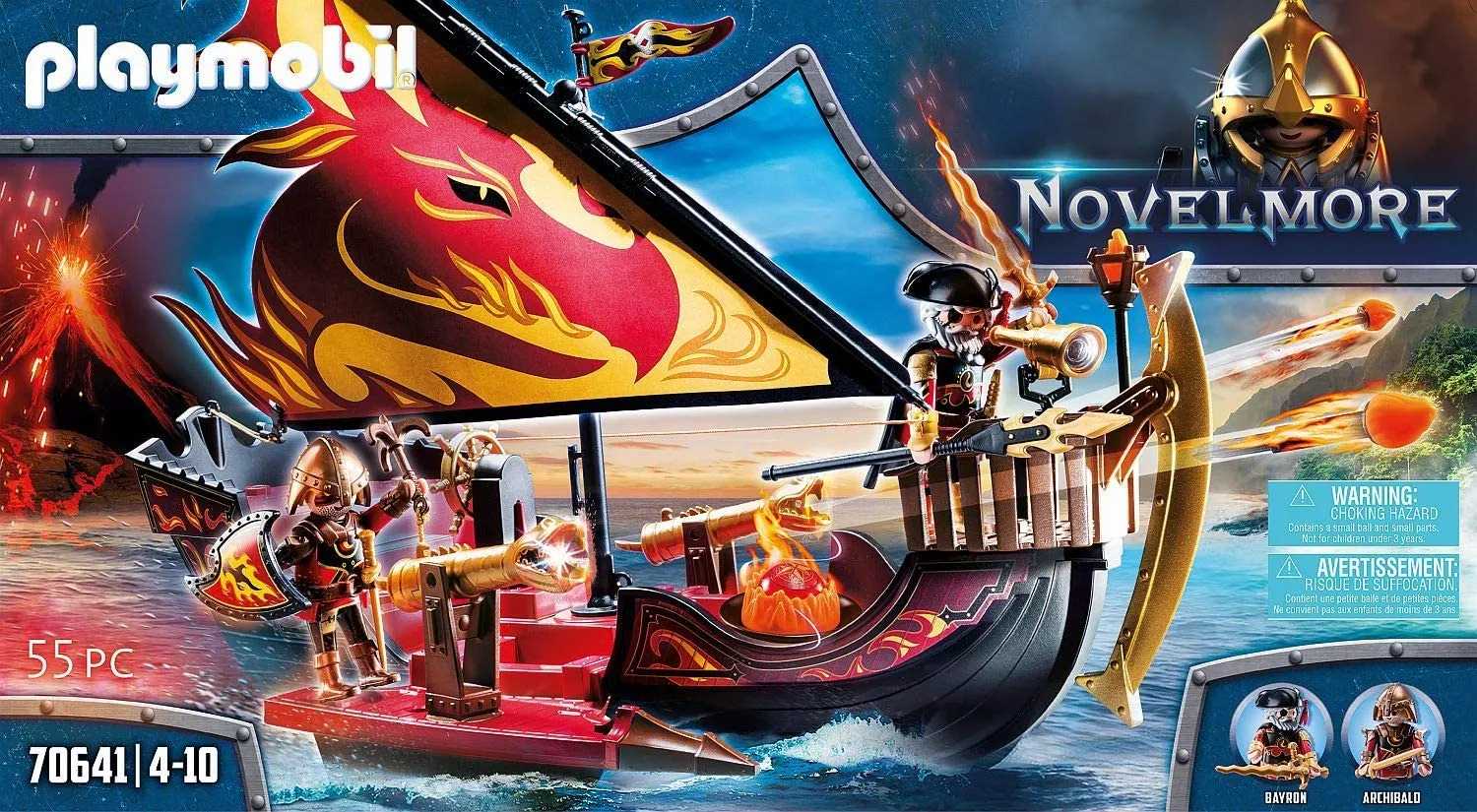 Playmobil Burnham Raiders Fire Ship