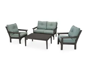 POLYWOOD® Vineyard 4-Piece Deep Seating Set in Vintage