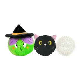 Prickle Witch with Hidden Cat Plush Dog Toy