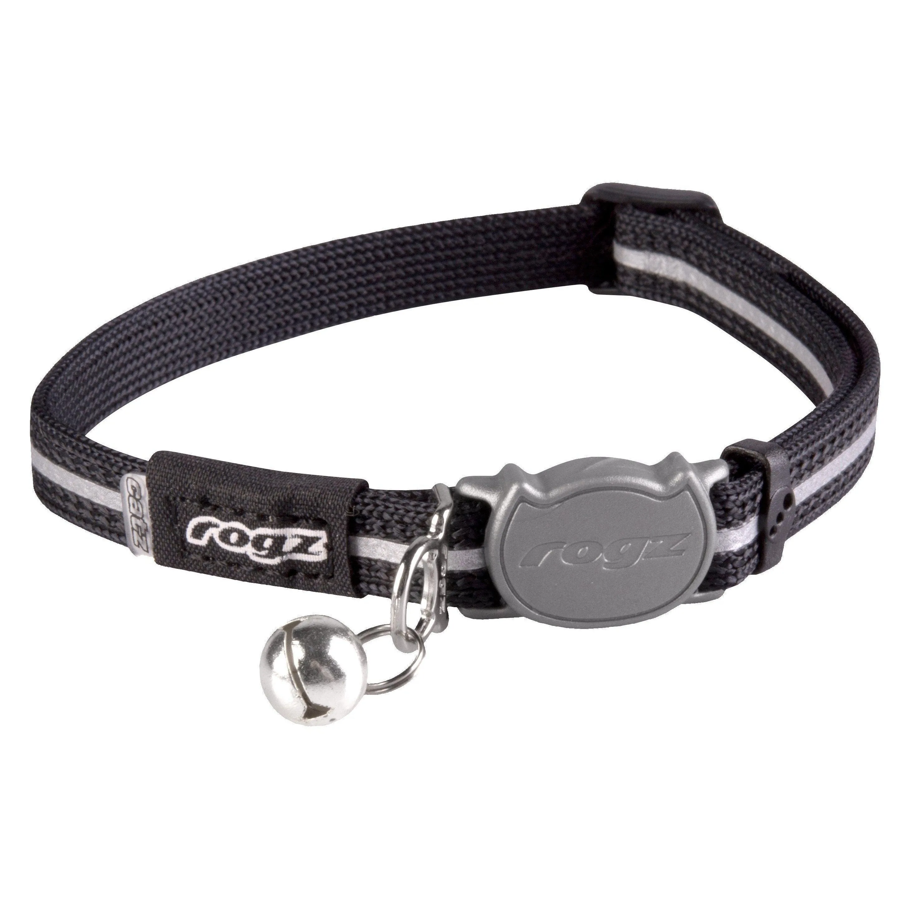 Rogz AlleyCat Safeloc Extra Small Cat Collar Black