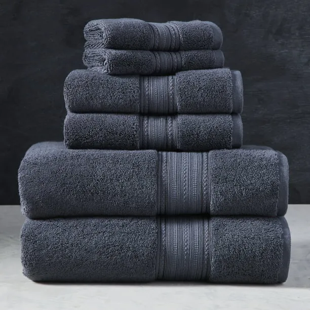 Super Soft USA-Grown Cotton 6 Piece Solid Towel Set