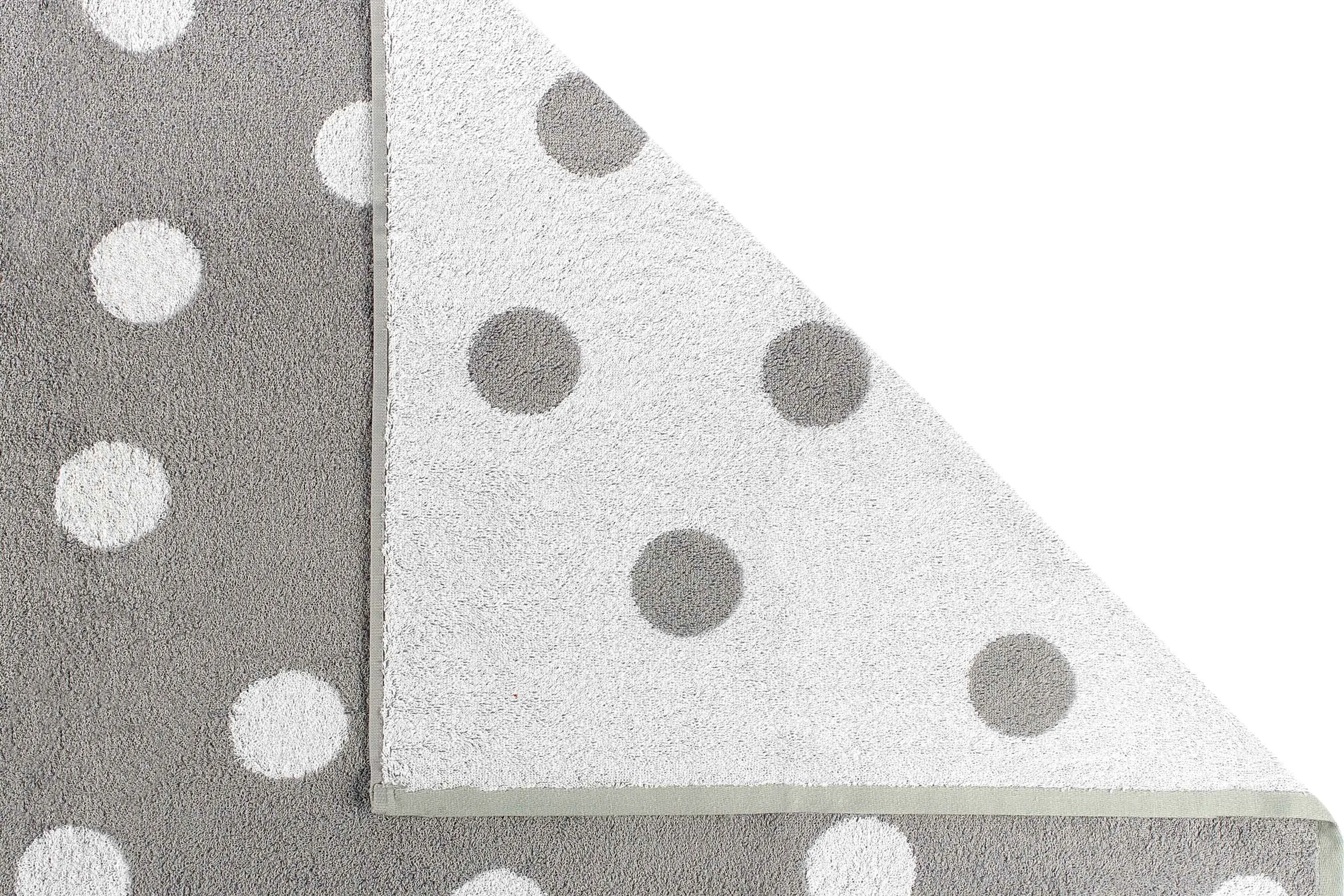 Tyne Collection Cotton Bath Towel - Grey & White Spots