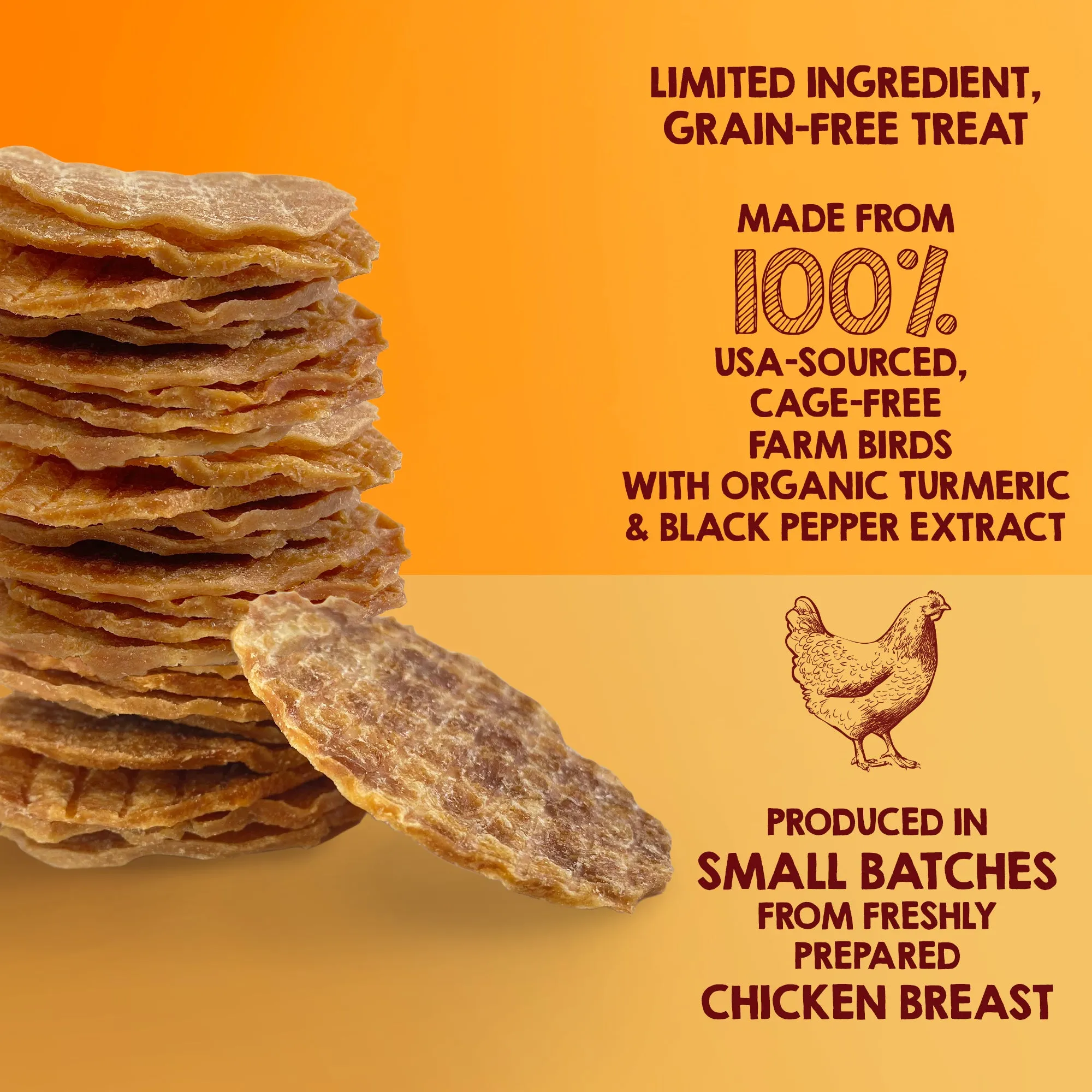 Waffle Chicken Chips with Turmeric (5.5oz)