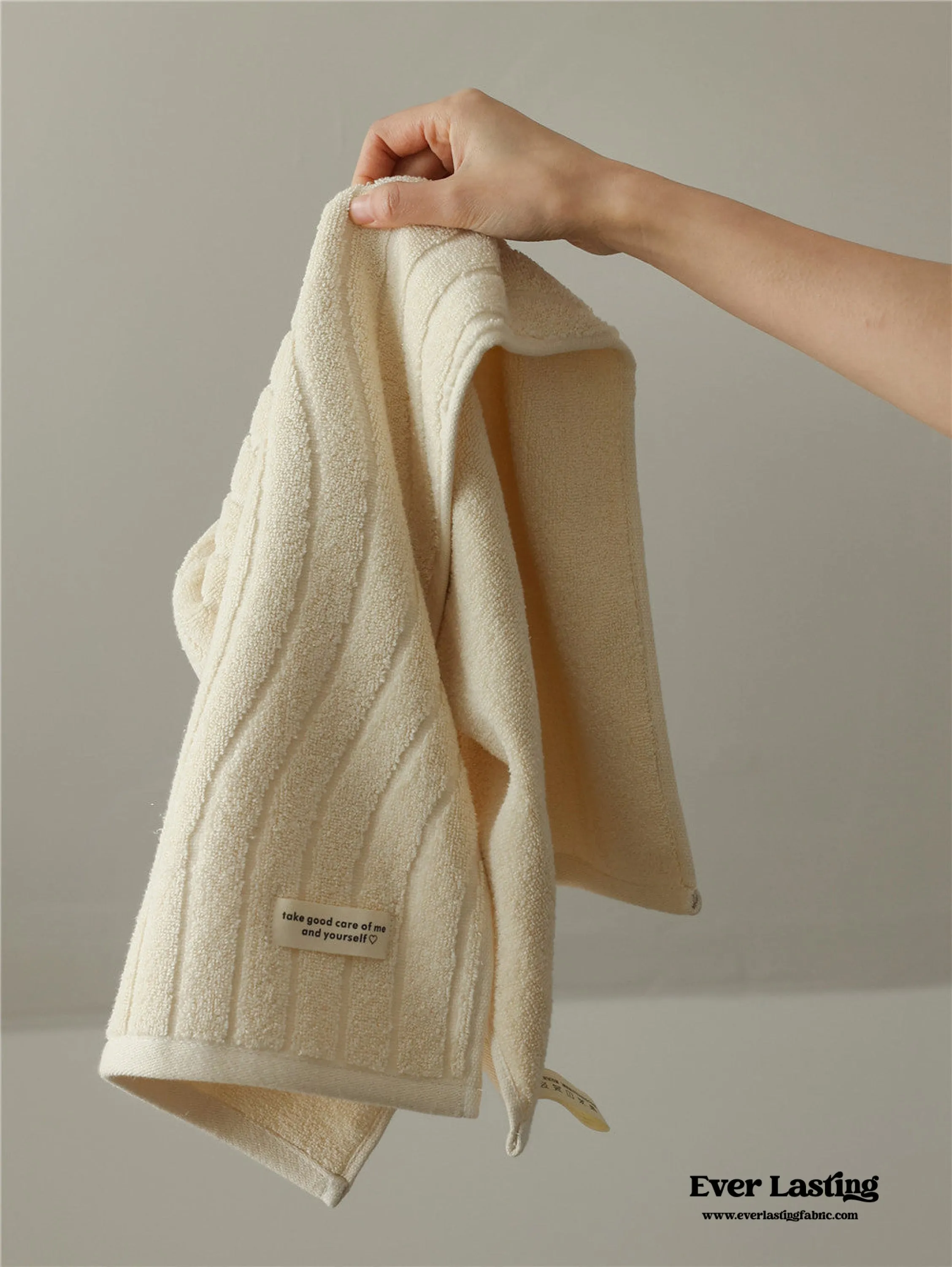 Wavy Cotton Towel / Green