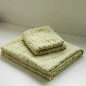 Wavy Cotton Towel / Green